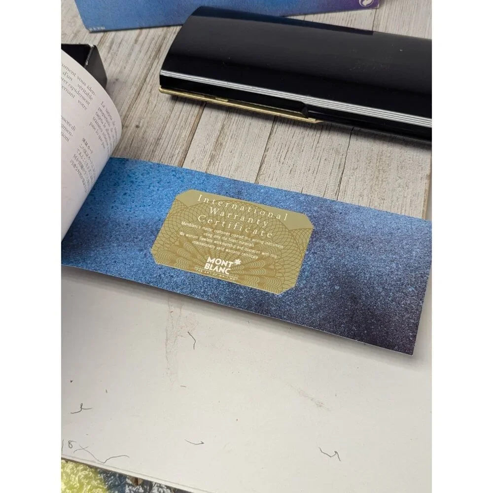 Used Mont Blanc Pen Presentation Box, Service Booklet, Storage Box  ** BOX ONLY - Picture 15 of 15